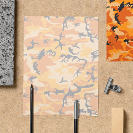 Prospectus 21,6 Cm X 24,94 Cm Camouflage orange, Militaire, Armée