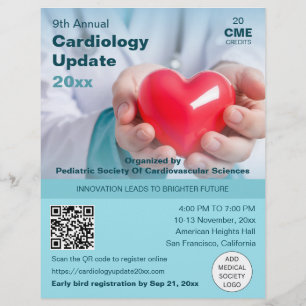 Prospectus 21,6 Cm X 24,94 Cm Cardiologie Cardiothoracic Conférence Médicale