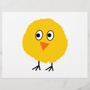Prospectus 21,6 Cm X 24,94 Cm Caricature au poulet mignon
