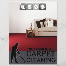 Prospectus 21,6 Cm X 24,94 Cm Carpet Cleaning Service Flyer