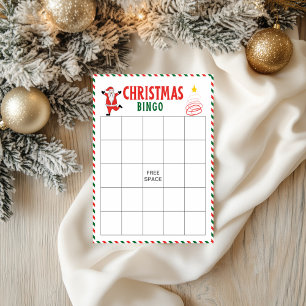 Prospectus 21,6 Cm X 24,94 Cm Cartes de Bingo de Noël   Jeu de fête de Noël pour