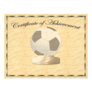 Prospectus 21,6 Cm X 24,94 Cm Certificat de réussite en football