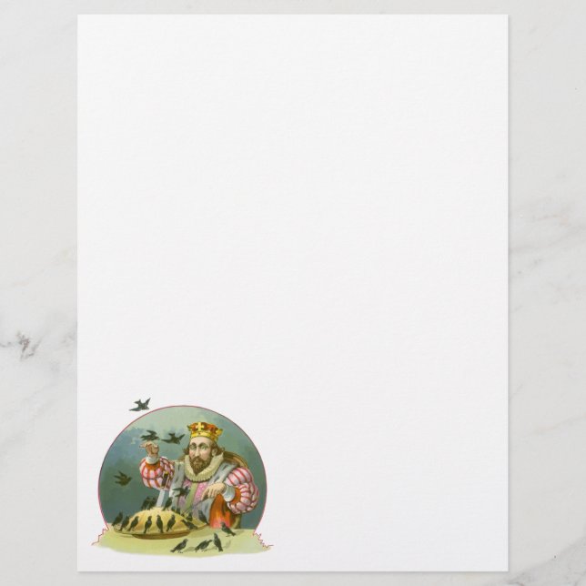 Prospectus 21,6 Cm X 24,94 Cm Chantez une chanson de six pence, comptine vintage (Devant)