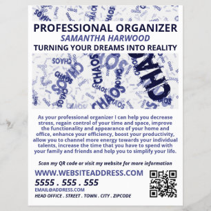 Prospectus 21,6 Cm X 24,94 Cm Chaos Slogan Design, Organisateur Professionnel