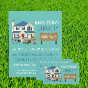 Prospectus 21,6 Cm X 24,94 Cm Charity Yard Sale Event Publicité Circulaire