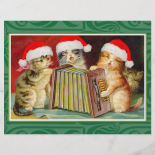Prospectus 21,6 Cm X 24,94 Cm Chats de Noël vintage