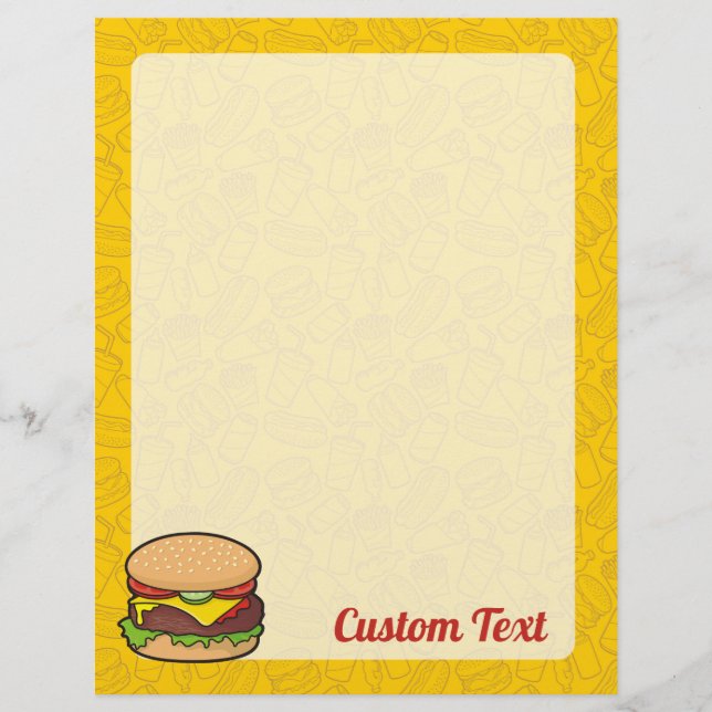 Prospectus 21,6 Cm X 24,94 Cm Cheeseburger (Devant)