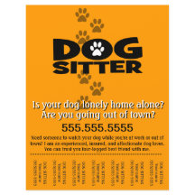 Chien assis.Sitter.Service.Business