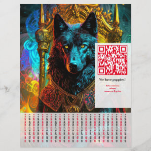 Prospectus 21,6 Cm X 24,94 Cm Chien de berger Flyer