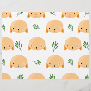 Prospectus 21,6 Cm X 24,94 Cm Chiens de marionnettes en tan avec papier à gratte