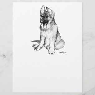 Prospectus 21,6 Cm X 24,94 Cm Chiot berger allemand