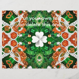 Prospectus 21,6 Cm X 24,94 Cm Circulaire avec design couleur Irlande