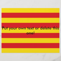 Circulaire avec drapeau de Catalogne