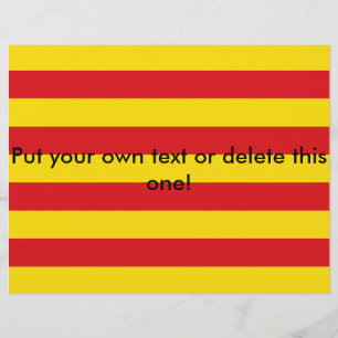 Prospectus 21,6 Cm X 24,94 Cm Circulaire avec drapeau de Catalogne