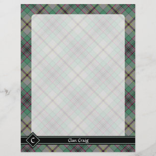 Prospectus 21,6 Cm X 24,94 Cm Circulaire Clan Craig Tartan