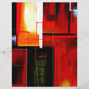 Prospectus 21,6 Cm X 24,94 Cm Circulaire d'art Abstrait