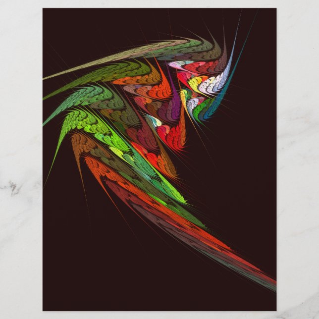 Prospectus 21,6 Cm X 24,94 Cm Circulaire d'art Abstrait Chameleon (Devant)