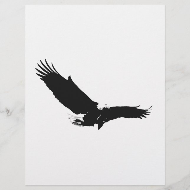 Prospectus 21,6 Cm X 24,94 Cm Circulaire d'atterrissage d'aigle (Devant)
