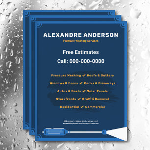 Prospectus 21,6 Cm X 24,94 Cm Circulaire des services de lavage sous pression