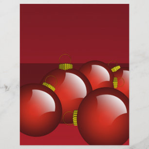 Prospectus 21,6 Cm X 24,94 Cm Circulaire d'ornements rouges