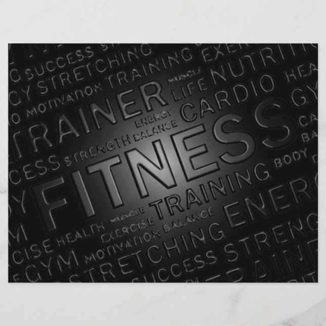 Prospectus 21,6 Cm X 24,94 Cm Circulaire du centre de conditionnement physique e (Devant)