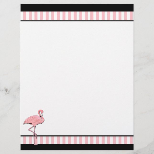 Prospectus 21,6 Cm X 24,94 Cm Circulaire Flamant rose rose (Devant)
