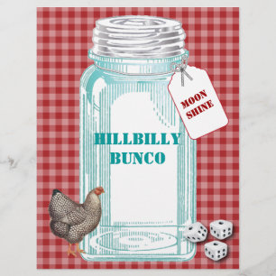 Prospectus 21,6 Cm X 24,94 Cm Circulaire HIbilly Bunco