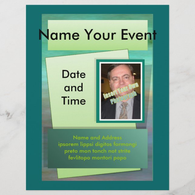 Prospectus 21,6 Cm X 24,94 Cm Circulaire - Nuances de vert (Devant)