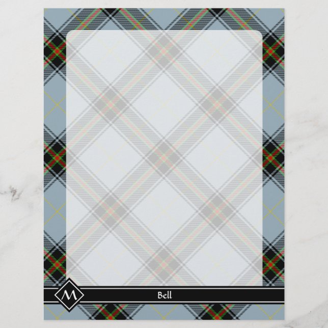 Prospectus 21,6 Cm X 24,94 Cm Clan Bell Tartan (Devant)