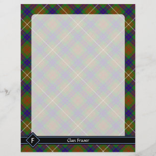 Prospectus 21,6 Cm X 24,94 Cm Clan Fraser Chasse Tartan Flyer