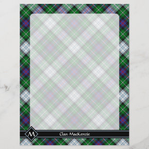 Prospectus 21,6 Cm X 24,94 Cm Clan MacKenzie Robe Tartan Circulaire