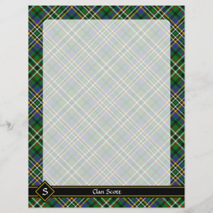 Prospectus 21,6 Cm X 24,94 Cm Clan Scott Green Tartan Flyer
