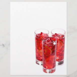 Prospectus 21,6 Cm X 24,94 Cm Cocktail de jus rouge