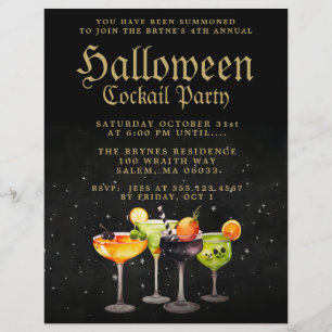 Prospectus 21,6 Cm X 24,94 Cm Cocktail Halloween