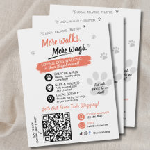 Code QR de prospectus d'entreprise de promenade de