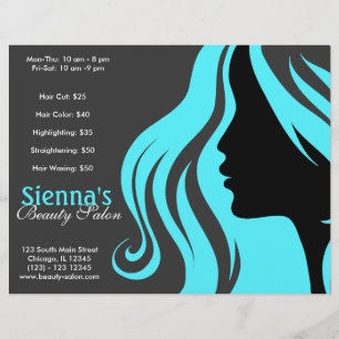 Prospectus 21,6 Cm X 24,94 Cm Coiffeur (Turquoise)