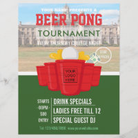 College Beer Pong Tournament ajouter logo et photo