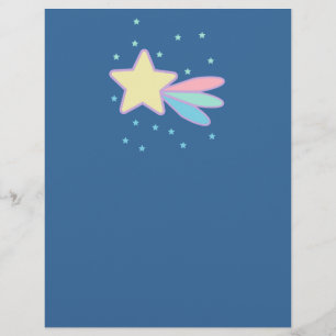 Prospectus 21,6 Cm X 24,94 Cm Comète étoile filante mignonne