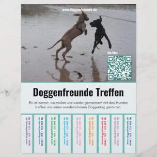 Prospectus 21,6 Cm X 24,94 Cm Comment vendre des chiots Dane colorés Flyer