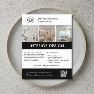 Prospectus 21,6 Cm X 24,94 Cm Concepteur de marketing d'intérieur moderne