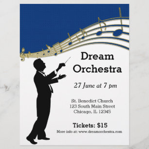 Prospectus 21,6 Cm X 24,94 Cm Concert d'orchestre