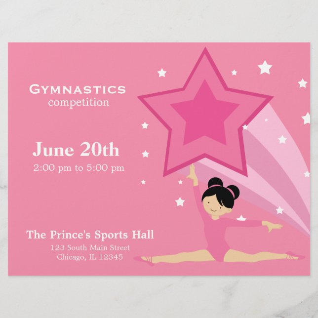 Prospectus 21,6 Cm X 24,94 Cm Concours de gymnastique (Devant)