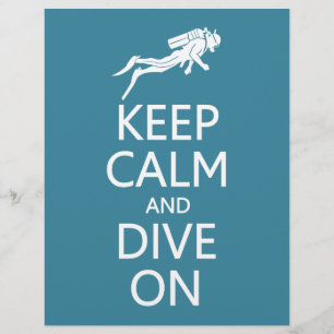 Prospectus 21,6 Cm X 24,94 Cm Conserver le calme et la plongée sur les flyers co