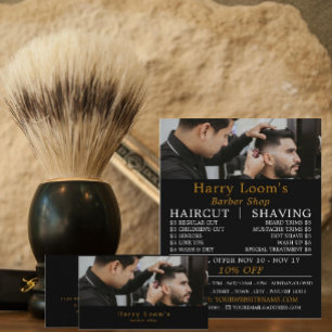 Prospectus 21,6 Cm X 24,94 Cm Coupe de cheveux élégante, publicité pour les barb