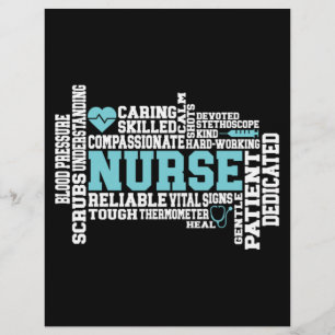 Prospectus 21,6 Cm X 24,94 Cm Cute Nurse RN LVN École de soins infirmiers Médica