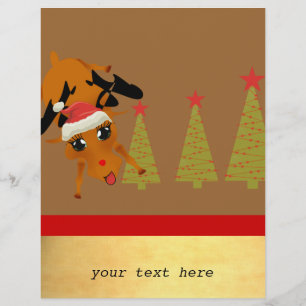 Prospectus 21,6 Cm X 24,94 Cm Cute Reindeer