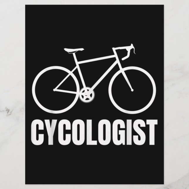 Prospectus 21,6 Cm X 24,94 Cm Cycologiste Funny Vélo cadeau (Devant)