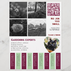 Prospectus 21,6 Cm X 24,94 Cm Déchirure Flyer images carrées jardinage tropical