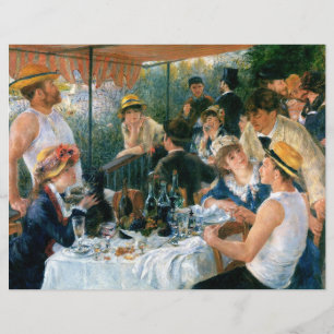 Prospectus 21,6 Cm X 24,94 Cm Déjeuner de Renoir de la fête nautique (1881)