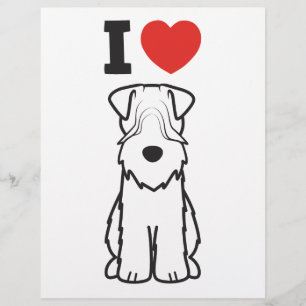 Prospectus 21,6 Cm X 24,94 Cm Dessin de chien de Terrier roux